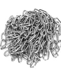 Heavy Duty 1/8 Inch By 49 Feet Stainless Steel Coil Chain With Galvanized Polished Finish For Hanging Plants Trailers Clothes Drying