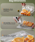 Compact Food Vacuum Sealer With 65KPa Suction sealing oranges in bag