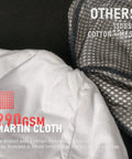 Close-up of Reversible Welding Cap Martin cloth vs cotton mesh, highlighting 290GSM durability and protection features.