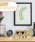 Sleek Mens Watch Organizer And Jewelry Display Tray, Soft Linen Multi Grid Pad With Fluffy Cushion For Rings, Khaki Desk Storage Caddy You Gotta Grab Right Now with watches displayed.