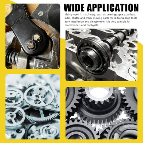 Image showing machinery and gears highlighting use of Stainless Steel E Clip Assortment Kit With 14 Sizes For DIY And Mechanical Repairs