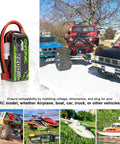3S 11.1V 2200mAh LiPo Battery Pack Shorty 35C To 70C Discharge with Deans Connector for RC cars, drones, and planes in use