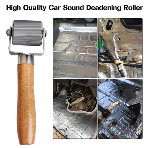 Sound Deadening Roller Kit For Auto Noise Reduction Three Piece Pro Grade Set With Metal Roller Wheel and car insulation images