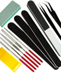 All In One Handy Hobby Model Building Tools Kit showing files, tweezers, and sandpaper for dollhouse miniatures