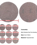Grab These Awesome 6 Inch Mesh Sanding Discs That Are Dust Free And Cool To Use With Hook Loop Backing For Wood Metal And Wall Projects In Super Durable 80 To 600 Grits Made For Heavy Duty Work, showing various grit options.
