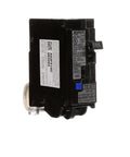 15 Amp Single Pole 120 Volt Plug On Combo Type AFCI Circuit Breaker With LED Trip Indicators For Clear Last Trip Status And Extra Wire Bend Space For Faster Easier Wiring In Home Electrical Panels, black breaker front view