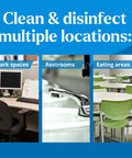 EcoClean Disinfecting Wipes Multipurpose Plant Based Formula That Kills 99.9 Percent Of Germs In Minutes, Safe For All Surfaces