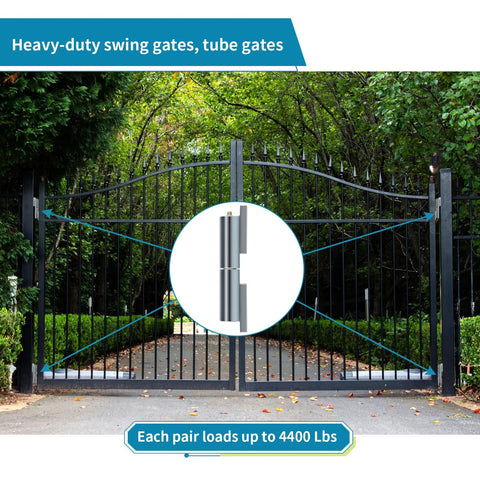 heavy duty weld-on gate hinges for 4400 lb capacity swing gates