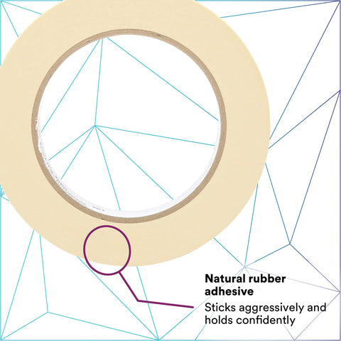 Beige General Purpose Masking Tape 203, 48 Mm By 55 M Crepe Tape for Painting, Woodworking, and Construction Projects