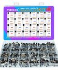 Assorted TO92 Transistor Kit With 840 Pieces, 24 Values, NPN And PNP Bipolar Transistors For DIY Projects And Circuit Design.