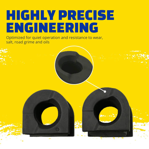 Suspension Stabilizer Bar Bushing Kit For Ram 1500 2500 3500 Dakota Classic with heavy duty rubber bushings close-up