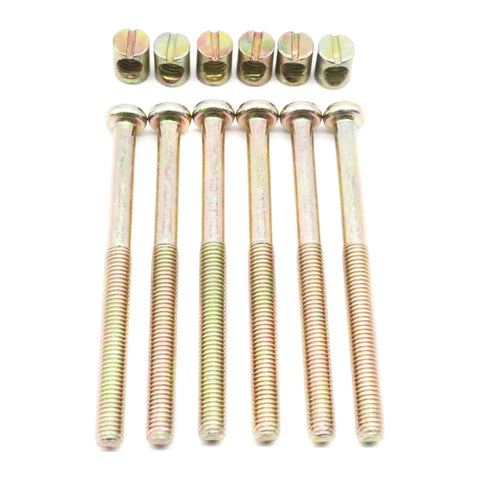 No Sweat M8 X 100mm Barrel Screw And Nut Kit With Allen Wrench Included, Heavy Duty Bunk Bed Hardware Replacement, screws and barrel nuts.