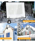 JUDYSSY Led Floodlight Motion Sensor Led Reflector 50W 100W Outdoor Waterproof Spotlight on wall with rain and snow