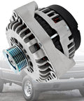 High Output 220 Amp 48237 Alternator Replacement For Cadillac Escalade ESV EXT Chevy Silverado visible over truck