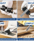 All Metal Chisel Sharpening Kit With Honing Guide And Five Diamond Stones, Adjustable Sharpening Jig in use for woodworking tools