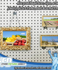 Pegboard Notch Hook 25 Pack Must Have Picture Hanger For Slatwall And Peg Wall Chrome Zinc Finish display holding frames