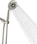 Radiate Multifunction Handheld Showerhead With Five Spray Modes One Finger Control Pulsating Massage Powerful Rinse Easy Adjustments Durable Chrome Finish Elevate Your Daily Shower To Spa Level