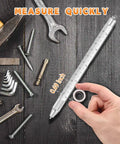 9 In 1 Multitool Pen Gift For Men With Personalized Gift Box Ideal Fathers Day Gift shown with ruler function and tools