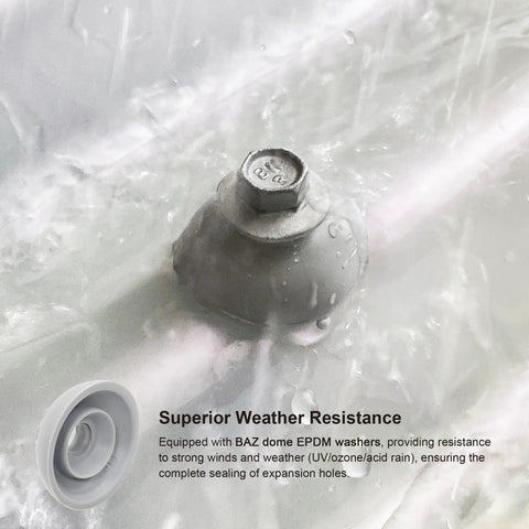 Self Tapping Skylight Screws For Polycarbonate Roof Panels And Wood Hex Flange Head Size 12 By 2 Inch showcasing weather resistance