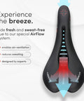 Memory Foam Mountain Bike Seat With Ergonomic Five Zone Concept For Road BMX And MTB Rides All Day Comfort Saddle Built For Long Days In The Saddle Ride Ready with airflow design