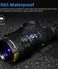 IPX65 waterproof 365nm UV Black Light Flashlight, 20W Rechargeable Wood Lamp For Pet Urine Detection on wet surface