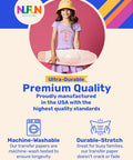 Girl holding skateboard with text promoting Dark Fabric Iron On Transfer Paper For T Shirts 8.5x11 Inches 5 Sheets Pro Grade.