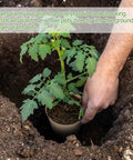 Biodegradable Seed Starter Pots 3.15 Inch Round Nursery Pots With Drainage Holes 50 Pack for Indoor Germination and Seedling Transplanting