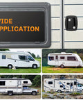 RV Door Lock Replacement With Paddle Deadbolt For RV Entry Doors On Travel Trailers, Horse Trailers And Cargo Haulers visible in use