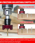 Amazon KEENTECH carbide-tipped 82° countersink drill bit with depth stop; 3/8 in dia, 1/4 in shank