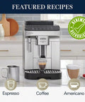 Craft Barista Level Shots At Home With This Renewed Espresso Machine Featuring A Manual Frother And Four Built In Recipes For Rich Crema Your Daily Coffee Fix Hits Different Right Now, featuring brewed espresso and coffee.