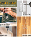 Weekend Warrior Size 9 X 3 Inch Flat Phillips Deck Screws With Satin Nickel Coating 300 Piece Coarse Thread Self Tapping Set Includes Magnetic Bit For Backyard Makeovers That Hit Different used in woodworking and general repair.