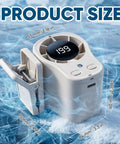 Car Clip On Fan With LED Display For Auto Cabin Cooling 360 Degree Rotation 199 Speed Settings semi cooling tech USB
