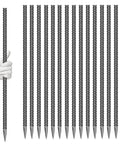 Heavy Duty 24 Inch Galvanized Steel Ground Stakes Set Sixteen Rebar Anchors For Tents Fences And Trampolines Ideal Outdoor Ground Fixes