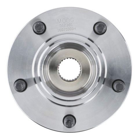 Front view of Wheel Bearing And Hub Assembly 512381 Direct Fit For Mitsubishi Outlander And Lancer From 2007 Through 2015