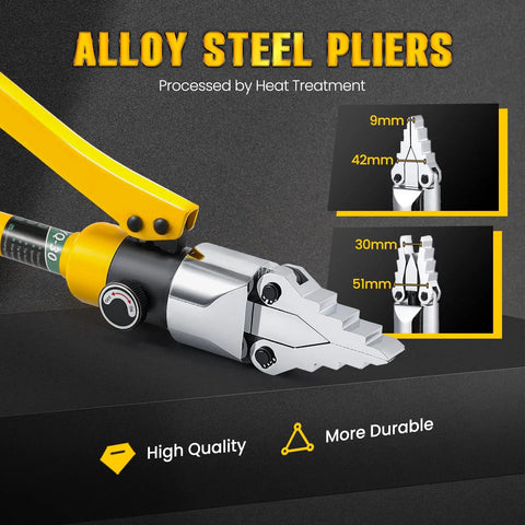 8T Hydraulic Flange Spreader Portable Separator With Alloy Steel Pliers showcasing heat-treated jaws