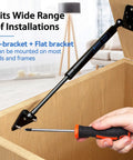 Installation of 20 Inch Gas Struts 40 Lb With Brackets Non Detachable For RV Camper Doors and Trailers Window Toolbox