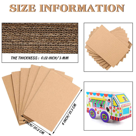 High Grade Corrugated Cardboard Sheets 50 Pack Brown 3mm Thickness 4 X 6 Inches Hella Sturdy Backing Ideal For Archival Mounting Scrapbooking And Zero Hassle Crafting