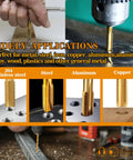 Drilling metal with 18 Piece Metric Drill And Tap Set With Tap Wrench M2 To M12 HSS Thread Taps And Drills For Metal Working