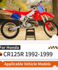 Honda CR125R 1992-1999 applicable vehicle model for 54mm Size B Piston Top End Rubuild Kit