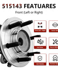 2WD Front Wheel Hub Bearing Replacement for 2011 2012 2013 2014 Ford F 150 Expedition Navigator Front Wheel Hub Assembly Direct Fit Premium QA Tested Now, featuring low noise and ABS sensor wire.