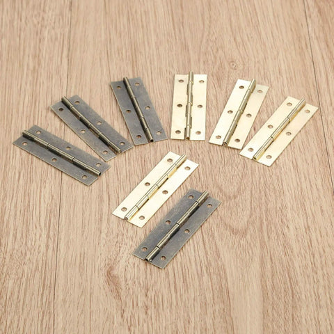 Antique Bronze Decorative Hinges Set For Wood Box And Cabinet 4 Pack 60 By 20mm Butt Hinge Vintage Door Jewelry Chest Hardware