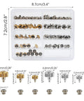 120 Piece Watch Crown Replacement Set Fits Calibre 3135 3235 3335 Waterproof Down Screw Copper Bronze Link Kit With Crowns And Tubes