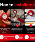 Installation steps for Automatic Fire Extinguisher Aerosol Suppression Canister For Cars And Shops Fast Heat Triggered Fire Shield.