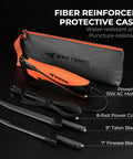 Speed Demon 110V Electric Fillet Knife Powerhouse With High Torque Motor ETL Safety Certified showing blades and case.