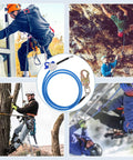 Arborists using Pro Grade Arborist Tree Climbing Lanyard Heavy Duty Built To Last With Steel Core Rope Half Inch Adjustable Kit