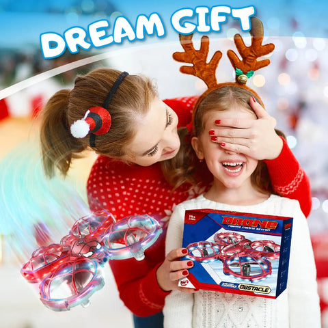 Kid Friendly Mini Drone With Remote Control, 360 Degree Flips, Three Speed Modes, One Button Takeoff And Landing, gift scene.