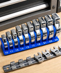 Modular Crowfoot Wrench Organizer Tray For 10mm To 22mm Wrenches, Drawer Friendly Tool Tray For Precision Garage Storage And Streamlined Workshop Drawer Organization That Keeps Your Wrenches Sorted And Easy To Grab