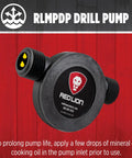 Drill Powered Transfer Pump For Quick Liquid Moves, 154 GPH Black, Garden Hose Ready, Plug And Play, close-up view.