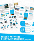 Instruction sheets for 40 Motorized Models Building Kit For Kids 8 And Up A Dope DIY STEM Toy Set That Sparks Creativity And Engineering Thinking With Open Ended Builds And 169 Snap Assembly Pieces