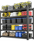 Top Shelf Heavy Duty Garage Shelving, No Fuss Boltless Metal Rack With Fully Adjustable Levels, Crushes Up To 5000 Lbs of stored tools and tires.